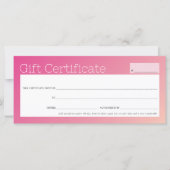 業務エレガント美しいサロンかわいらしピンクグラデーション (正面)