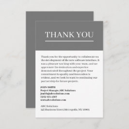 業務カスタムから業務へのサンキューカード サンキューカード