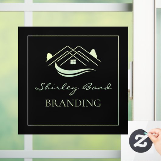 業務カスタムのモダン基台の看板 ウィンドウサイン (ホーム)