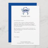 業務カスタムカニのサンキューカード サンキューカード (正面/裏面)