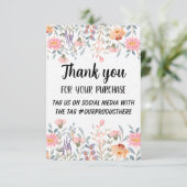 業務カスタムサンキューカード (スタンド正面)