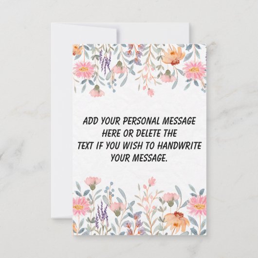 業務カスタムサンキューカード (裏面)