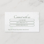 業務カスタムサンキューカード 名刺 (裏面)