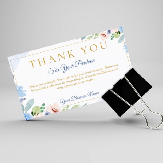 業務カスタムサンキューカード 名刺