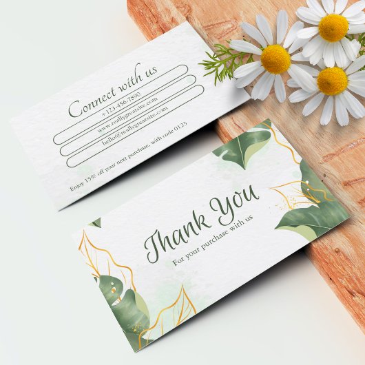 業務カスタムサンキューカード 名刺