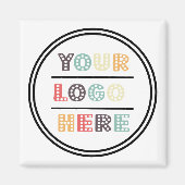 業務カスタムマーケティング用のロゴ磁石 マグネット (正面)