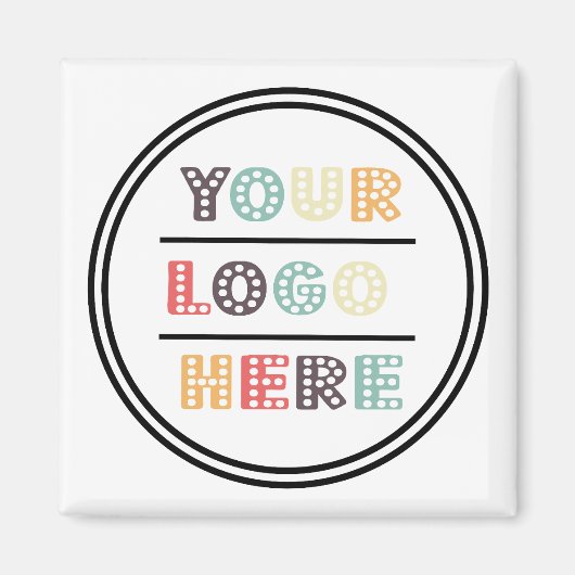 業務カスタムマーケティング用のロゴ磁石 マグネット (正面)