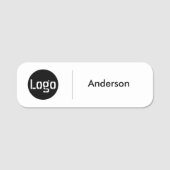 業務カスタムロゴの基本的な従業員スタッフ 名札 (正面)