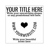 業務カスタムロゴまたは画像テンプレート ラバースタンプ (インプリント)