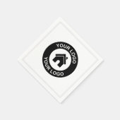 業務カスタムロゴまたは画像パーティー スタンダードカクテルナプキン (角)