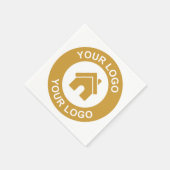 業務カスタムロゴまたは画像紙パーティー スタンダードカクテルナプキン (角)