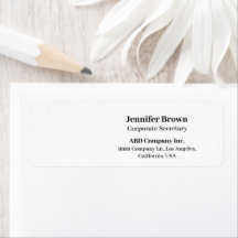 業務カスタムロゴ従業員差出人住所ラベル