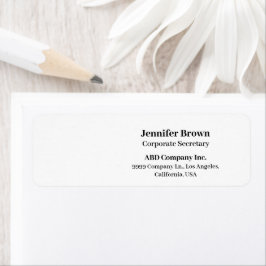 業務カスタムロゴ従業員差出人住所ラベル ラベル