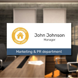 業務カスタムロゴ部門タイトル従業員 名札