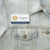 業務カスタムロゴ部門タイトル従業員 名札 (インサイチュ)