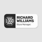 業務カスタム用のクラシック名タグパーソナライズされた 名札 (正面)