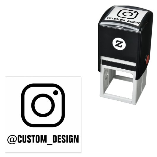 業務カスタム用または個人用のインスタグラム セルフインキングスタンプ (インサイチュ)