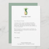 業務カスタム用パイナップル サンキューカード (正面/裏面)