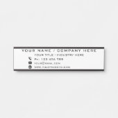 業務カスタム用扉標識会社事務所 サインプレート (正面)