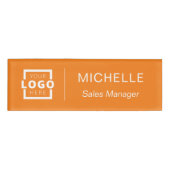 業務カスタム職員ロゴ 名札 (正面)