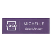 業務カスタム職員ロゴ 名札 (正面)