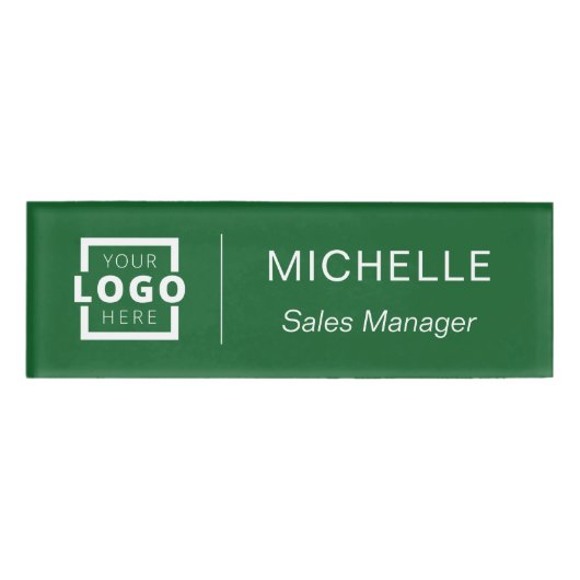 業務カスタム職員ロゴ 名札 (正面)