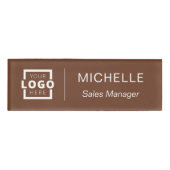 業務カスタム職員ロゴ 名札 (正面)