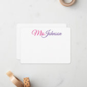 業務カラフル又は個人の注意書き ノートカード (正面/裏面インサイチュ)