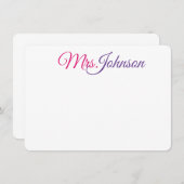 業務カラフル又は個人の注意書き ノートカード (正面/裏面)