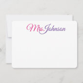 業務カラフル又は個人の注意書き ノートカード (正面)