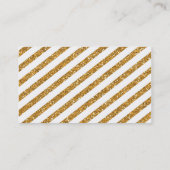 業務クールカードのスポットはっきりした金ゴールドグリッター効果 名刺 (裏面)