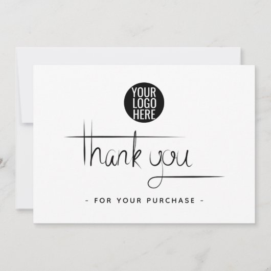 業務シンプルサンキューカード サンキューカード (正面)