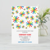 業務シンプルパーティー招待状紙吹雪 招待状 (スタンド正面)