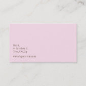 業務スタイリッシュカードエレガントバラ 名刺 (裏面)