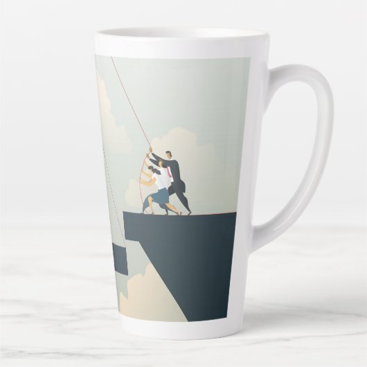 業務チームワーク カフェラテマグ (右)