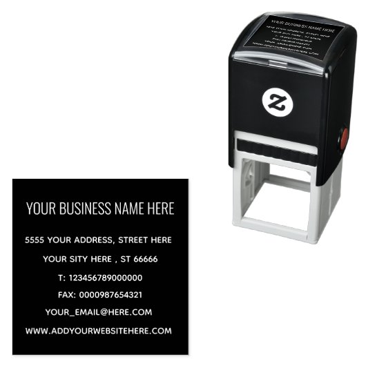 業務パーソナライズされたアドレ連絡ス情モダン報 セルフインキングスタンプ (インサイチュ)