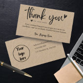 業務パーソナライズされたサンキューカードテンプレート 名刺