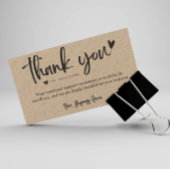 業務パーソナライズされたサンキューカードテンプレート 名刺