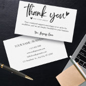 業務パーソナライズされたサンキューカードテンプレート 名刺