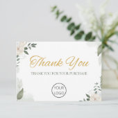 業務パーソナライズされたサンキューカード サンキューカード (スタンド正面)