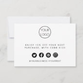 業務パーソナライズされたサンキューカード サンキューカード (裏面)