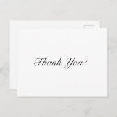 業務パーソナライズされたサンキューカード ポストカード (正面/裏面)