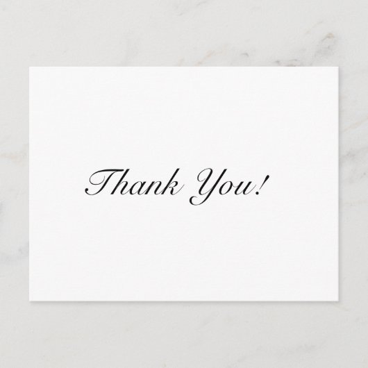 業務パーソナライズされたサンキューカード ポストカード (正面)