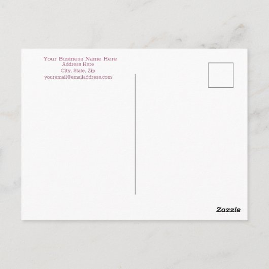 業務パーソナライズされたサンキューカード ポストカード (裏面)