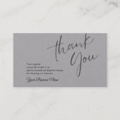 業務パーソナライズされたサンキューカード 名刺 (正面)