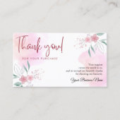 業務パーソナライズされたサンキューカード 名刺 (正面)