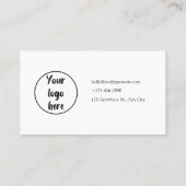 業務パーソナライズされたサンキューカード 名刺 (裏面)