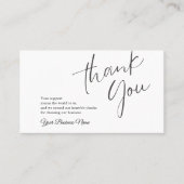 業務パーソナライズされたサンキューカード 名刺 (正面)