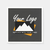 業務パーソナライズされたデザイン会社プロフェッショナル スタンダードカクテルナプキン (正面)