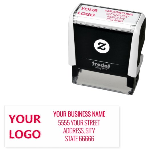 業務パーソナライズされたロゴアドレス会社モダン セルフインキングスタンプ (インサイチュ)